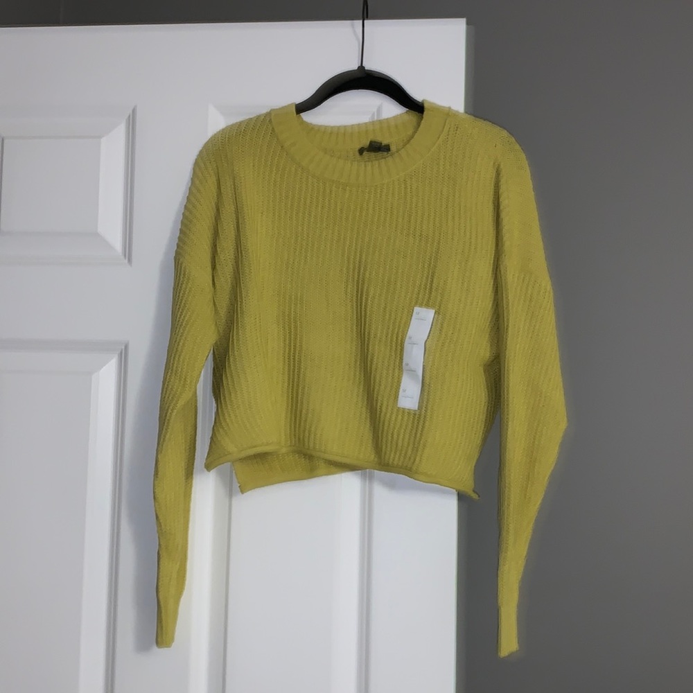 light olive long sleeve sweater